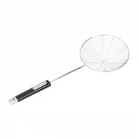 Arshia Stainless Steel Skimmer Spoon with Fine Mesh Head, Long Handle, and Anti-Rust Design for Efficient Oil Draining and Safe Frying or Boiling