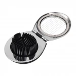 Arshia Egg Slicer with Rust-Resistant Stainless Steel Wires and Stable Plastic Base for Even Slicing of Boiled Eggs, Mushrooms, and Soft Fruits - Arshia