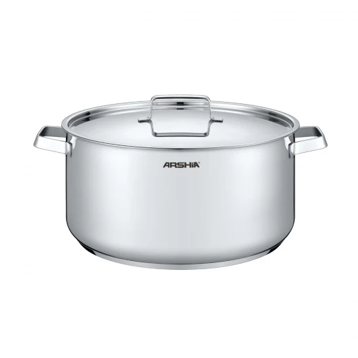 arshia 30cm stainless steel casserole with matching lid – even heat distribution, rust‑resistant build, sturdy steel handles, very large capacity for family meals, ideal for everyday cooking and durable performance arshia 30cm stainless steel casserole with matching lid – even heat distribution, rust‑resistant build, sturdy steel handles, very large capacity for family meals, ideal for everyday cooking and durable performance