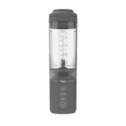 Flugel VitaGo Portable Blender (gray) – 180 W Motor + Rechargeable Battery + 600 ml BPA‑Free Tritan Cup + USB‑C Fast Charging + Multi‑Blade Stainless Steel System + Portable Design for Travel, Home  Gym