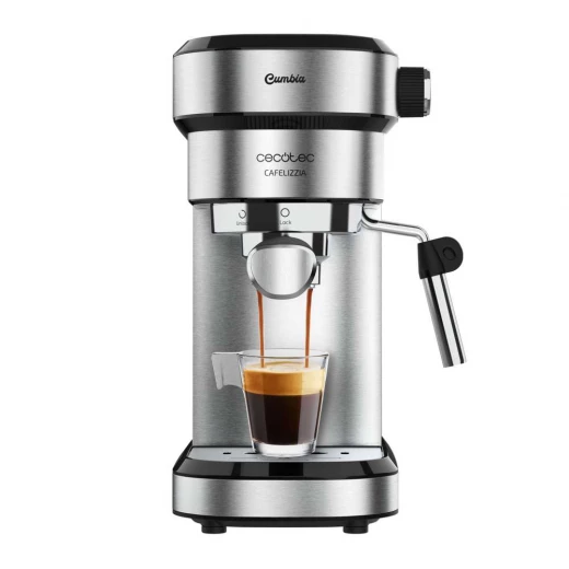 Cecotec Cafelizzia 790 Steel Espresso Coffee Machine — 20-Bar ForceAroma Pump, Fast Thermoblock Heating System, Steam Wand for Milk Frothing and Cappuccinos, 1.2 L Removable Water Tank, Stainless Steel Body with Cup-Warming Tray, Cecotec Cafelizzia 790 Steel Espresso Coffee Machine — 20-Bar ForceAroma Pump, Fast Thermoblock Heating System, Steam Wand for Milk Frothing and Cappuccinos, 1.2 L Removable Water Tank, Stainless Steel Body with Cup-Warming Tray,