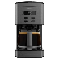 ماكينة تحضير القهوة الرقمية Cecotec Coffee 56 Time، بقوة 800 واط، وتقنية ExtremeAroma، وإبريق زجاجي مقاوم للحرارة سعة 1.3 لتر (12 كوبًا)