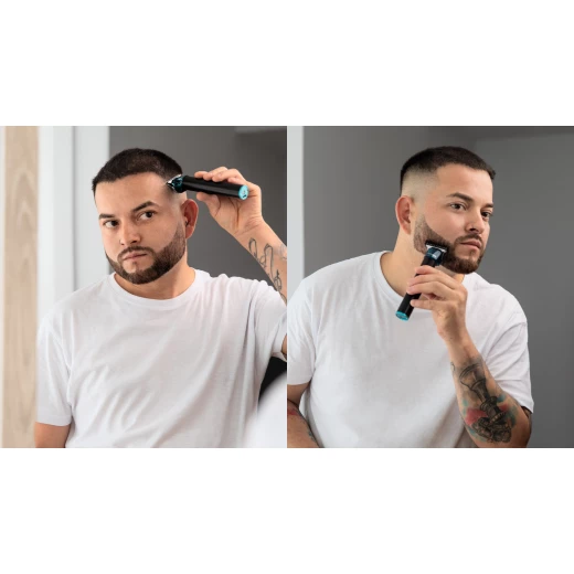 Cecotec Bamba PrecisionCare Profiling Professional Hair Clipper and Trimmer, High-Performance Sharp Blade, 4 Guide Combs 1–4 mm, Powerful Quiet Motor, 90 Min Cordless Runtime, Ergonomic Design, Full Accessory Kit - Cecotec - Image 7
