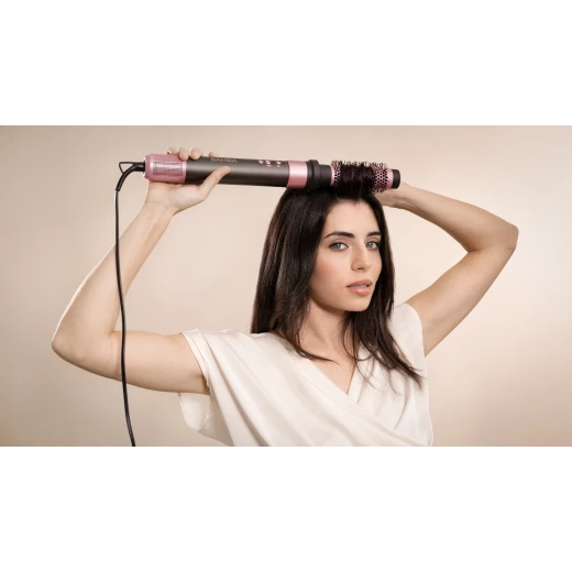 Cecotec 8-in-1 hair styling device has a power of 1400 watts, a brushless motor and Quanda technology, ceramic and ion coating, 8 attachments, 3 speeds and 3 temperature settings for professional styling. - Cecotec - Image 2