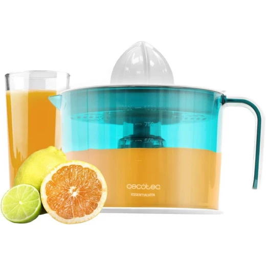 Cecotec EssentialVita Adjust White – Electric Citrus Juicer, 40W Dual Interchangeable Cones | 1L BPA-free Container with Measurement Marks | Pulp Filter | Anti-Drip Spout & Dust-Proof Cover Cecotec EssentialVita Adjust White – Electric Citrus Juicer, 40W Dual Interchangeable Cones | 1L BPA-free Container with Measurement Marks | Pulp Filter | Anti-Drip Spout & Dust-Proof Cover