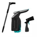 Cecotec Conga Popstar Glass Titanium Cordless Window Cleaner, High-Efficiency Titanium Motor, Powerful Water Suction System, Dual Spray Function, High-Quality Rubber Squeegee, Lithium Battery, Suitable for Windows, Mirrors, Tiles and Glass Surfaces - Cecotec