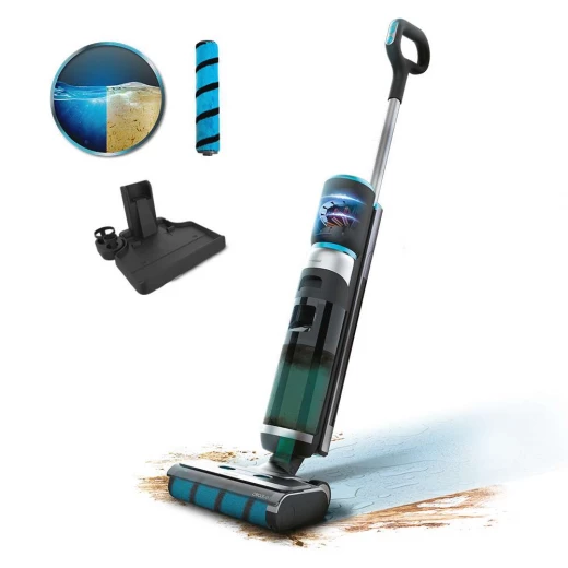 Cecotec FreeGo Wash&Vacuum Cordless Electric Mop with Vacuum Function, 200 W Power, Up to 35 min Runtime, Wet Jalisco Roller Brush, Automatic Water Spray System Cecotec FreeGo Wash&Vacuum Cordless Electric Mop with Vacuum Function, 200 W Power, Up to 35 min Runtime, Wet Jalisco Roller Brush, Automatic Water Spray System