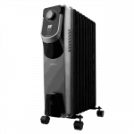 Cecotec ReadyWarm 9000 Space 360 Oil Radiator Heater 2000 W, 9 Heating Fins, WarmSpace 360° Technology, 3 Power Levels, Adjustable Thermostat, Heats up to 22 m², EasyGo Wheels and Handle, Dual Safety System - Cecotec