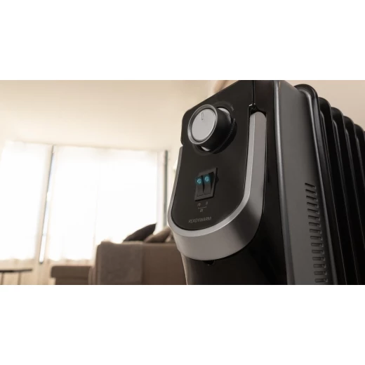 Cecotec ReadyWarm 9000 Space 360 Oil Radiator Heater 2000 W, 9 Heating Fins, WarmSpace 360° Technology, 3 Power Levels, Adjustable Thermostat, Heats up to 22 m², EasyGo Wheels and Handle, Dual Safety System - Cecotec - Image 3