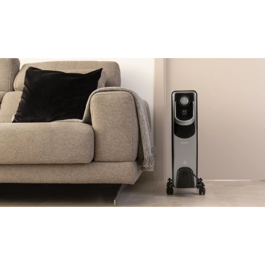 Cecotec ReadyWarm 9000 Space 360 Oil Radiator Heater 2000 W, 9 Heating Fins, WarmSpace 360° Technology, 3 Power Levels, Adjustable Thermostat, Heats up to 22 m², EasyGo Wheels and Handle, Dual Safety System - Cecotec - Image 7