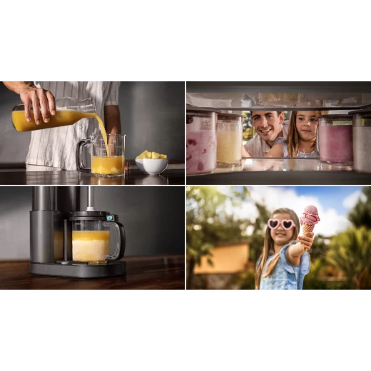 Cecotec Gelatec 2100 Multifunction Ice Cream & Frozen Drink Maker 2.1L, 500W, 11 Automatic Programs, CreamOn & Re-spin Technology, 3 BPA-Free Tubs, Color Touch Screen, Includes Digital Recipe Book - Cecotec - Image 5
