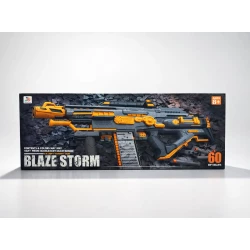 Blaze Storm Full Automatic Soft Bullet Gun with 60 Pcs Bullets