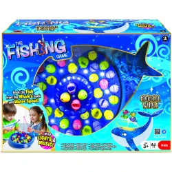 AMBASSADOR Magical Whale Fishing Game with Lights & Music, Interactive Skill Game for Kids, Ages 3+