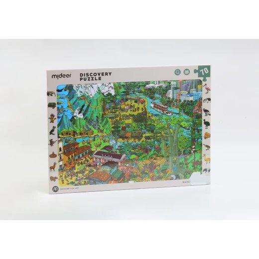 Mideer Discovery Puzzle Big World Small World-South America - 70P - MIDEER - Image 2