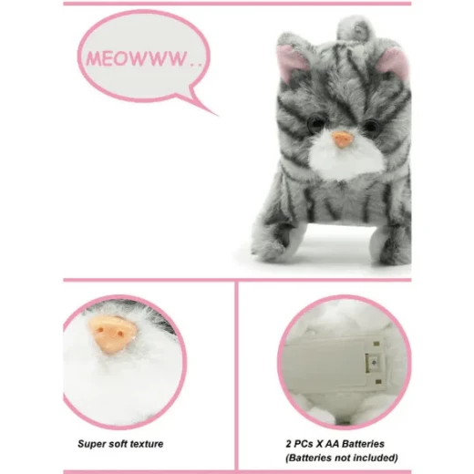 Pugs at Play – Walking Cat Zoe 6.5” (3+ Years) - Pugs at play toys - Image 2