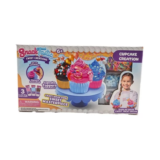 Snack Tastic Cupcakes Creations toy, creative set to build colorful cupcake designs, enhances creativity and motor skills, easy to use, suitable for ages 5+ Snack Tastic Cupcakes Creations toy, creative set to build colorful cupcake designs, enhances creativity and motor skills, easy to use, suitable for ages 5+