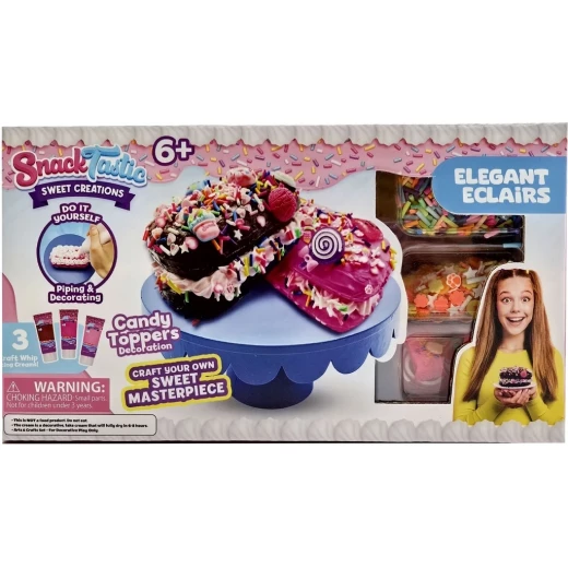 Snack Tastic Elegant Eclair Design toy, creative set to build colorful eclair designs, enhances creativity and motor skills, easy to use, suitable for ages 5+ Snack Tastic Elegant Eclair Design toy, creative set to build colorful eclair designs, enhances creativity and motor skills, easy to use, suitable for ages 5+