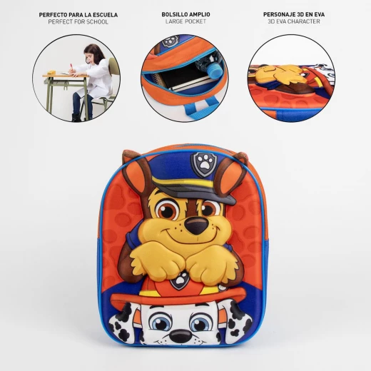 Cerda - Kids Backpack - 3D Applications Paw Patrol- Age 3+ - Cerda - Image 5