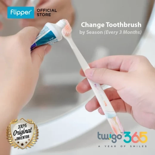 Flp Twigo 365 Toothbrush – 4 Seasons (5 Pieces) – Flipper (8+ Years) - Flipper - Image 3