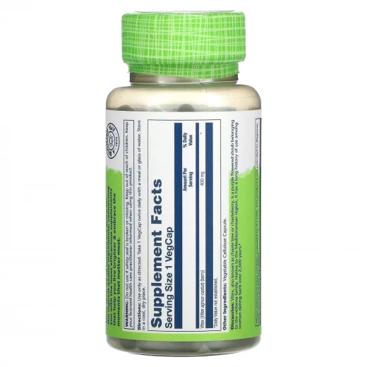 Solaray, Vitex, 400 mg, 100 VegCaps - Solaray - Image 2