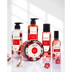 ASKIM Rose Body Care Set 5 Pieces, Includes Body Mist, Hair Mist, Body Lotion, Shower Gel and Body Butter, Elegant Floral Fragrance with Raspberry, Jasmine, Vanilla and Musk Notes, Ideal for Daily Self-Care or Gifting