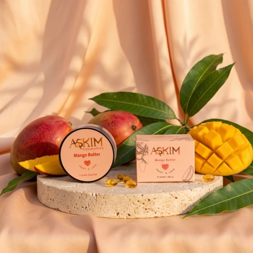 Askim Mango Butter 50g, Nourishing Body Butter for Daily Skincare, Helps Moisturize and Soften Skin While Maintaining a Smooth and Supple Feel - AŞKIM - Image 2