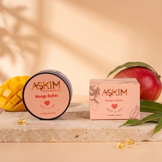 Askim Mango Butter 50g, Nourishing Body Butter for Daily Skincare, Helps Moisturize and Soften Skin While Maintaining a Smooth and Supple Feel Askim Mango Butter 50g, Nourishing Body Butter for Daily Skincare, Helps Moisturize and Soften Skin While Maintaining a Smooth and Supple Feel