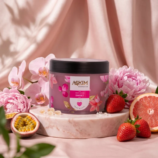 Askim Sweet Body Scrub 400g, Body Exfoliator for Skincare, Helps Remove Dead Skin Cells and Leaves Skin Feeling Smooth, Soft and Refreshed - AŞKIM - Image 2