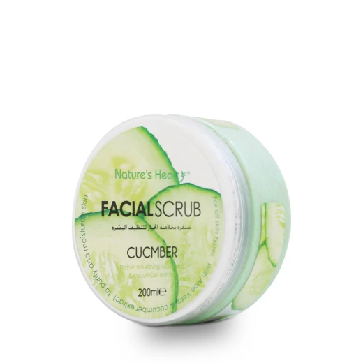 Nature's Heart Facial Scrub (cucumber), 200 ml Nature's Heart Facial Scrub (cucumber), 200 ml