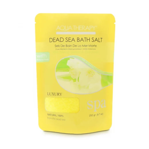 Aqua Therapy Bath Salt With Rose Petals And Essential Oils (Jasmin), 250g - Aqua Therapy - Image 2