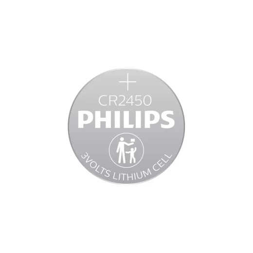 Philips Lithium Cell Button Batteries CR2450 - Pack of 5 - Philips - Image 2