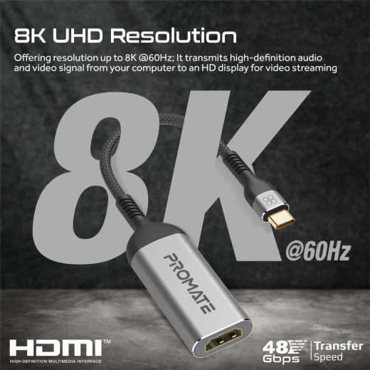 Promate MediaLink-8K USB-C to HDMI Adapter - Promate - Image 4