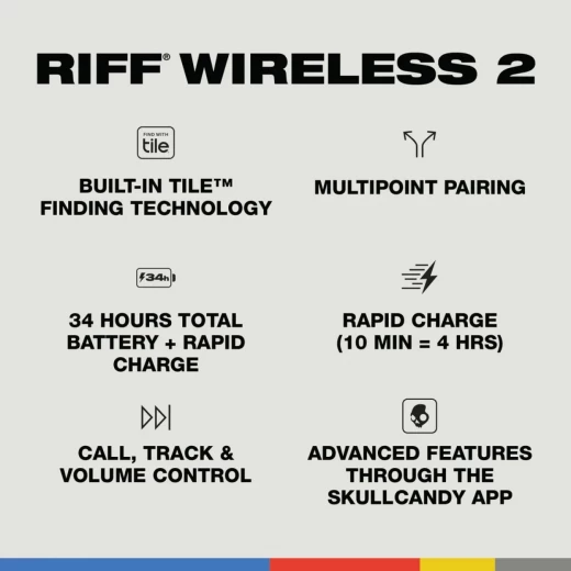 Skullcandy Riff 2 Wireless Headphones - Black - Skullcandy - Image 4