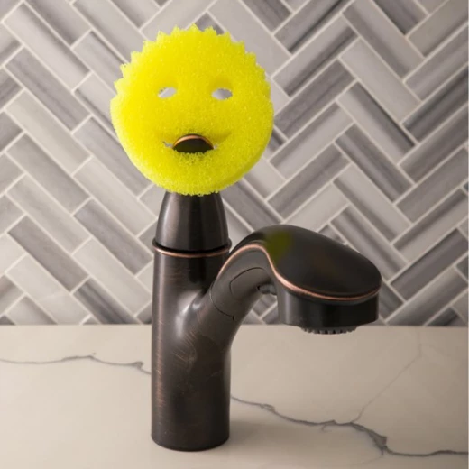 Scrub Daddy Original Sponge, Versatile Cleaning Tool for Dishes, Countertops, and Surfaces | Soft Yet Firm Texture for Gentle and Tough Scrubbing | Durable & Long-Lasting Performance - Scrub Daddy - Image 4