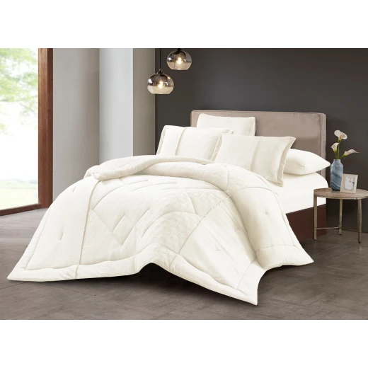 Oxford home grace flannel comforter set king size 6 pcs Oxford home grace flannel comforter set king size 6 pcs