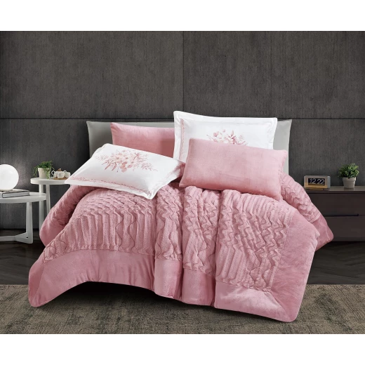 Oxford home caroline flannel comforter set twin size 4 pcs Oxford home caroline flannel comforter set twin size 4 pcs