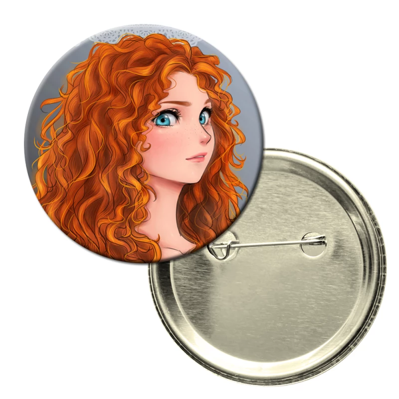 Button badge - Princess Merida 2 - Uncle pins