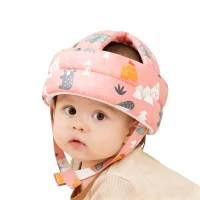 Baby toddler head protector helmet - Pink Forest