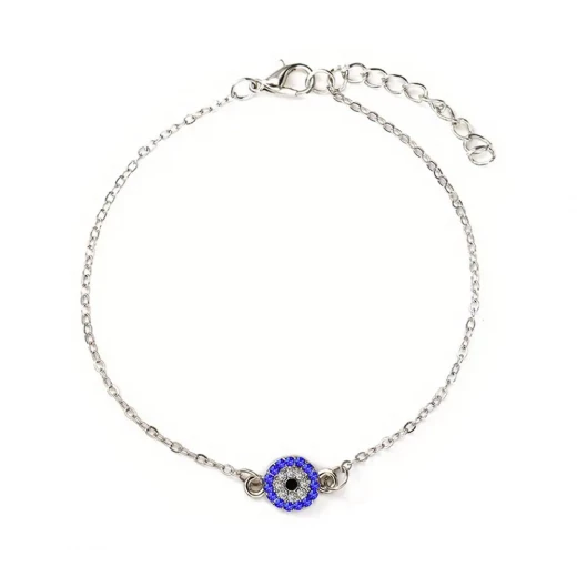 Fashionable Evil Eye Protection Anklet for Women - Silver color Fashionable Evil Eye Protection Anklet for Women - Silver color