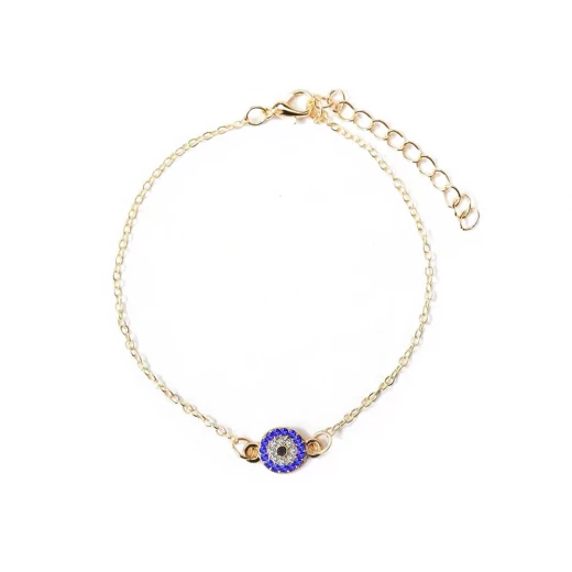 Fashionable Evil Eye Protection Anklet for Women - Golden color Fashionable Evil Eye Protection Anklet for Women - Golden color