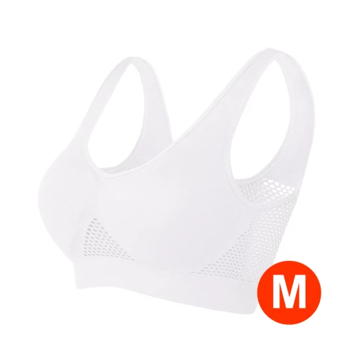 Wireless breathable mesh fitness / yoga / workout / Zumba bra – Size M - Seathany - Image 2