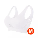 Wireless breathable mesh fitness / yoga / workout / Zumba bra – Size M - Seathany