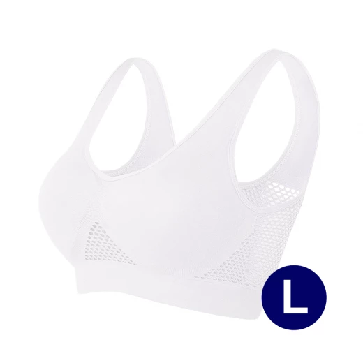 Wireless breathable mesh fitness / yoga / workout / Zumba bra, Size L Wireless breathable mesh fitness / yoga / workout / Zumba bra, Size L