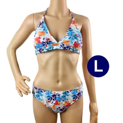 Colorful Flowers Bikini Set - Size L