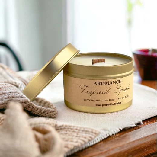 شمعة معطرة برائحة تروبيكال سبارك من أرومانس - ارومانس - Image 3