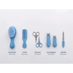 5-Piece Baby Care Kit for Newborn Daily Grooming, Soft Brush, Comb, Safety Scissors, Nail Clipper & Nail File, BPA-Free Materials, Safe and Gentle from Birth, Lightweight Travel-Friendly Baby Grooming Set