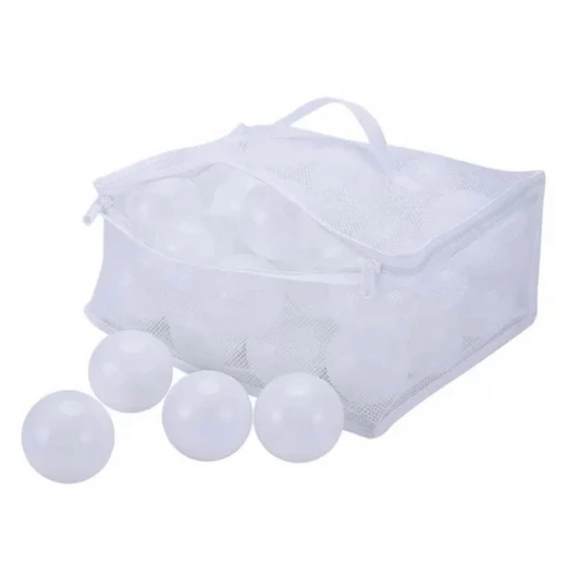 50 pcs Soft white plastic balls - BABYDO - Image 2
