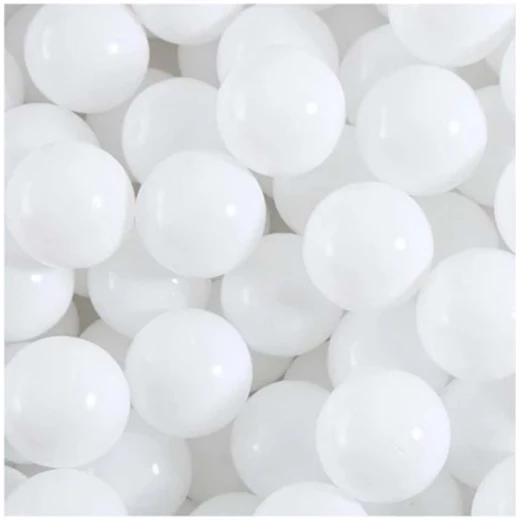 50 pcs Soft white plastic balls 50 pcs Soft white plastic balls