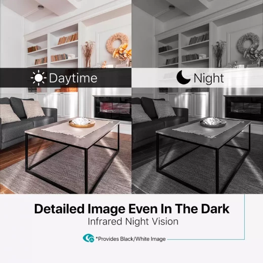 ، كاميرا أمان ذكية بدقة Full HD 360 درجة للتوصيل والتشغيل بتقنية Wi-Fi تي تيك - تي تي اي سي - Image 5