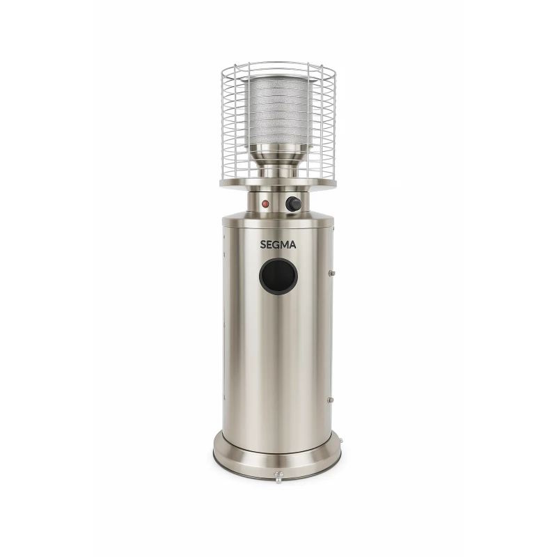Segma Outdoor/Indoor Gas Heater, Stainless Steal, Silver - Segma